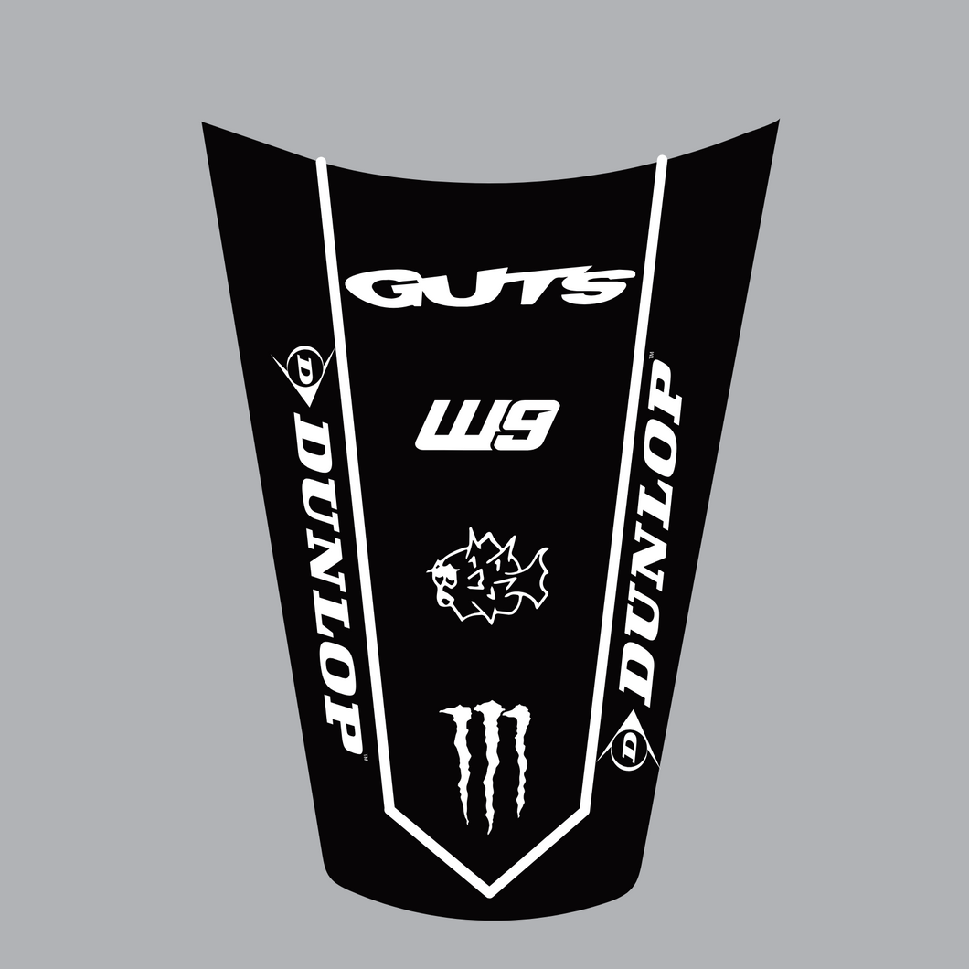 E RIDE PRO rear fender sticker