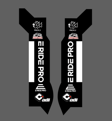 E RIDE PRO fork guard decals