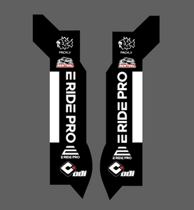 E RIDE PRO fork guard decals